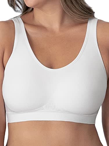 SHAPERMINT Bras for Women - Bras for Women no Underwire, Bralettes for Women Plus Size, Wireless Push up Bra White - Image 1
