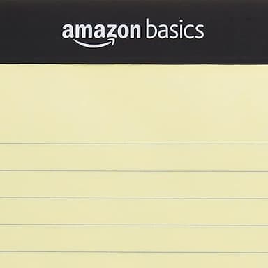 Amazon Basics 50 sheet Wide Ruled Lined Writing Note Pad, 8.5" x 11.75", 12-Pack, 600 Perforated Sheets, Canary - Image 4
