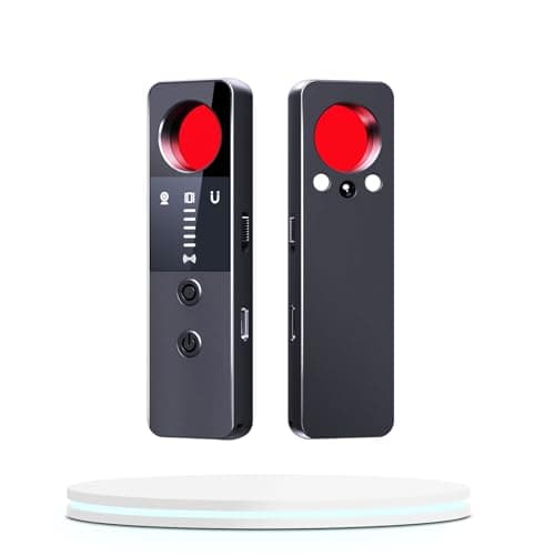 7-1 Hidden Camera Detectors, Bug Detector& Camera Finder,rf Detector, Bug Sweeper, Listening Device Detector in Travel, Car, Office, Hotel, 5 Levels Sensitivity 6 Modes, 60H Working Time;