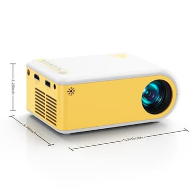 KSAN Mini Projector, Projector with WiFi and Bluetooth, 1080P Support Movie Projector with Built-in Speaker, Compatible with Smartphone, HDMI, USB, AV, Fire Stick, PS5 for Home, Bedroom, Outdoor Use - Image 8