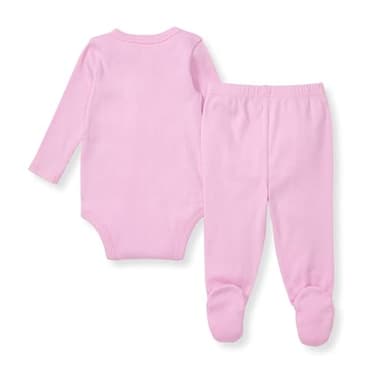 Burt's Bees Baby Unisex Baby Bodysuit & Pant Set, 100% Organic Cotton - Image 2
