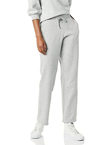 Amazon Essentials Women's Straight Leg Sweatpants with Drawstring for Women, Fleece - (Available in Plus Size), Grey Heather, Large - Image 1