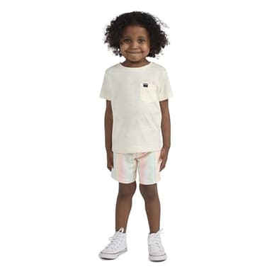 Hurley Soft Basic Cloud Slub T-Shirt and Shorts 2-Piece Outfit Set - Image 3