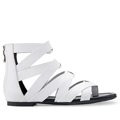 Aerosoles Women's Harper Flat Sandal, White Leather, 11 - Image 7