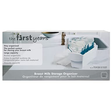 The First Years Breastflow Breast Milk Freezer Storage Organizer — Freezer and Refrigerator Shelf Organizer for Breast Milk Storage Bags — Holds 10 Breast Milk Bags — Breastfeeding Essentials - Image 6