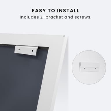 Amorho Bathroom Mirror, 72 X36 Inch White Thick Metal Framed Wall Mirrors for Over 2 Sinks, Bedroom, Living Room, Entryway, Large Rectangle Wall-Mounted Mirrors. - Image 6