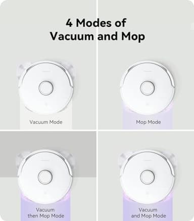 NARWAL Freo Mate Robot Vacuum and Mop Comb, Washing & Drying, Dirt Sense Ultra Clean, Auto Add Cleaner, LCD Display, Smart Swing, Arcuate-Route, WiFi, APP Control, White - Image 8