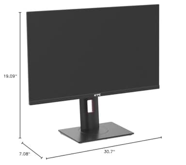 KTC 27" 1440p 170Hz Gaming Monitor, 2K QHD 1ms GTG Fast IPS, HDR, HDMI/USB C/DP, FreeSync & G-Sync, Swivel Tilt Height Pivot Adjustable, H27T22 - Image 9