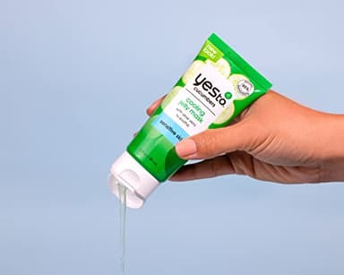 Yes To Cucumber Cooling Jelly Mask, Hydrating Bouncy Lightweight Gel Mask That Leaves Skin Feeling Cool, Soothed & Refreshed, With Cucumber Extract & Antioxidants Natural Vegan & Cruelty Free, 3 Fl Oz - Image 7