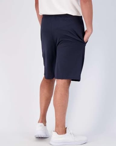 Real Essentials Men’s 5 Pack: 9" Dry-Fit Shorts – Athletic Gym, Workout, Basketball, Running, Casual Lounge Active Pockets, Set 5, XXL - Image 3