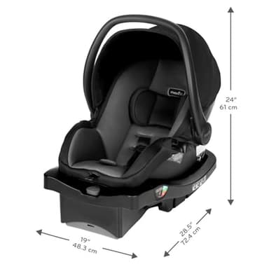 Evenflo LiteMax 30 Infant Car Seat (Knoxville Gray) - Image 9