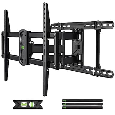 USX MOUNT Full Motion TV Wall Mount 42"-84" TVS, Fits 16" 18" or 24" Studs, Heavy Duty TV Mounts Bracket with Dual Articulating Arms Tilt Swivel Extension Max VESA 600x400mm, Weight Capacity 110lbs - Image 1