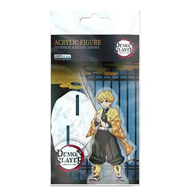ABYSTYLE - Demon Slayer Kimetsu no Yaiba Acrylic Figures - Stand Figure Acrylic Model Plate Desk Decor Standing Sign Cosplay Gifts (Zenitsu Agatsuma) - Image 2