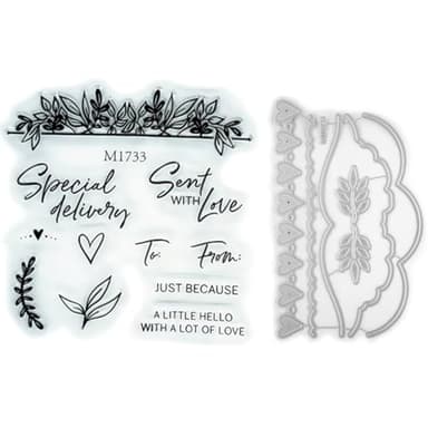 2025 Stamps and Dies,Mothers' Day Stamps for Card Making, DIY Various Festivals Album Scrapbooking Summer Birthdays Greeting Card (M1733) - Image 1