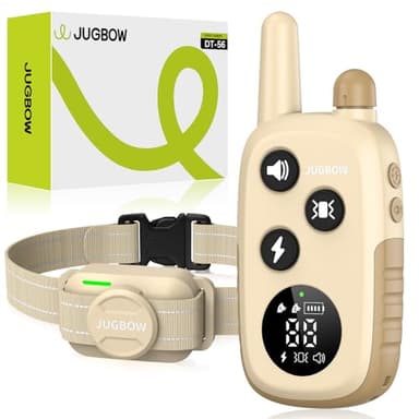 Jugbow Dog Shock Collar - 4200FT Dog Training Collar with Remote for 5-120 lb Large Medium Small Dogs, Rechargeable Waterproof IPX8 E Collars with Beep (1-3) Vibration(1-3) Safe Static(0-99) - Image 9