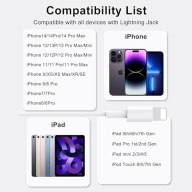 2 Pack-for iPhone Headphones Wired Earbuds/Earphones Built-in Microphone & Volume Control Nosie Reduction Headsets Compatible with iPhone 14/13/12/11/XR/XS/X/8/7/SE/Pro/Pro Max/Support All iOS System - Image 4