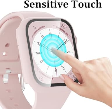 6-Pack Case Compatible with Apple Watch Series 11 10 46mm with Tempered Glass Screen Protector, QCKANLJ Ultra-Thin Hard PC Protective Face Cover Bumper for iWatch 11/10 46 mm - Image 4