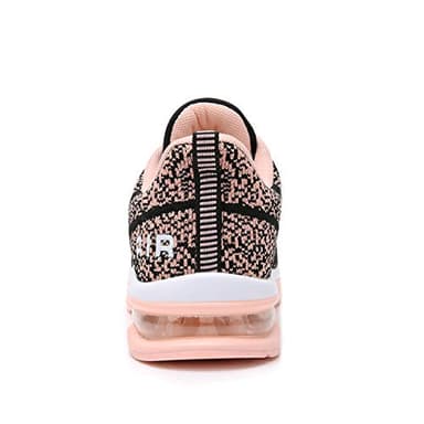 GANNOU Women's Athletic Running Shoes Fashion Sport Gym Jogging Tennis Fitness Sneaker Peachblack 8 B(M) US - Image 2