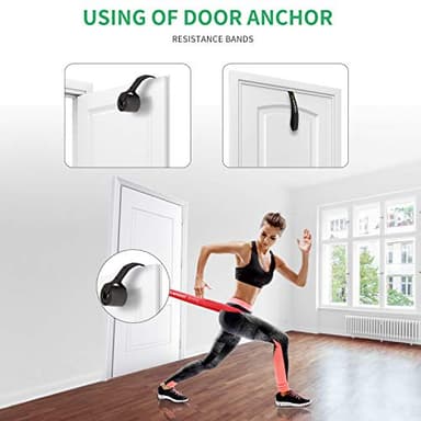 WIKDAY Resistance Bands, Pull Up Bands, Workout Bands for Exercise, Thick Heavy Resistance Band Set with Door Anchor, Elastic Bands for Body Stretching, Training at Home/Gym for Men & Women - Image 6