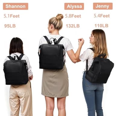 Omanmoli Diaper Bag Backpack,Large Neoprene Baby Bag for Boys Girls with 15 Diaper Bag Organizer,2 Insulated Pockets,Changing Pad,Stroller Straps,Black - Image 6