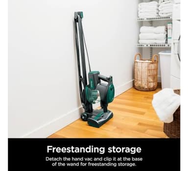 Shark Corded Stick Vacuum, Ultra-Lightweight, Swivel Steering, Powerful Deep-Cleaning, Floor-to-Ceiling Versatility, Converts to a Handheld Vacuum, Carpets & Hardfloor, Green, CS110EM - Image 7