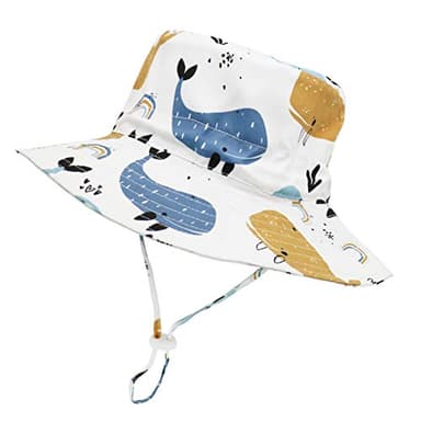 Newborn Baby Hats 0-6 Months - Sun & Swim Hats for Infants - Image 1