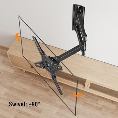 ELIVED UL Listed Full Motion TV Monitor Wall Mount for Most 14-42 Inch LED LCD Flat Screen TVs & Monitors, Swivel Tilt Extension Rotation tv Mount Bracket Max VESA 200x200mm, up to 44 lbs. - Image 4