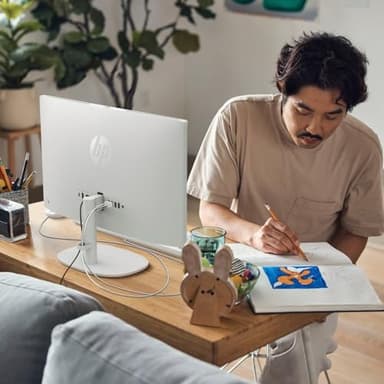 HP All-in-One Desktop| 22" Full HD Display| Intel Dual-core Processor| 16GB RAM| 512GB PCIe SSD| 128GB External Drive & Microsoft Office Trial| KB&Mouse| HDMI&USB-C| WiFi6| Windows 11 Pro - Image 6