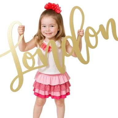 Personalized Custom Wood Name Sign, Nursery Name Sign, Family Name Signs, Choice of Size & Fonts! - Image 3