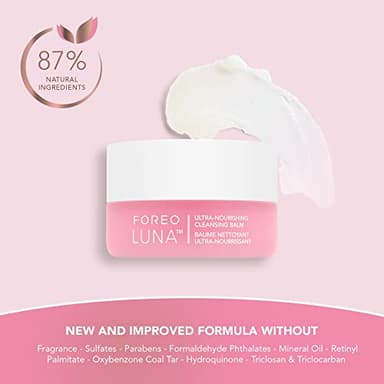 FOREO LUNA Nourishing Cleansing Balm - Gentle Waterproof Makeup Remover - Waterless Oil Cleanser - Eye Makeup Remover - Vegan - Cruelty & Fragrance-Free, Eco-Friendly - 0.5 fl.oz - Image 4