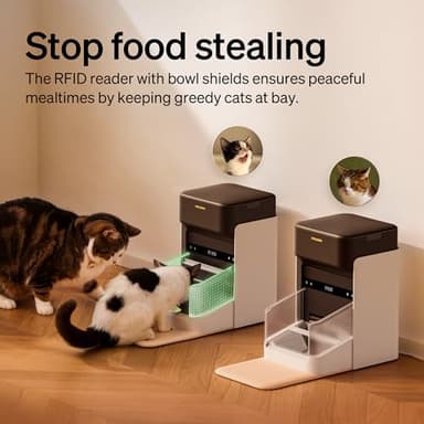 PETLIBRO RFID Automatic Cat Feeder, Collar Tag-Activated Personalized Meals, 5G&2.4G Wi-Fi Programmable Cat Food Dispenser with Cats Recognition & Diet Tracking for Multi-Pet Homes and Different Diets - Image 4