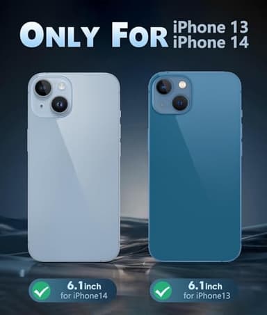 FNTCASE for iPhone 13 Phone Case: Clear Phone Case Magnetic Military Grade Drop Protection Anti Yellowing Cell Phone Cover - Rugged Shockproof Protective Bumper (A-Clear) - Image 2