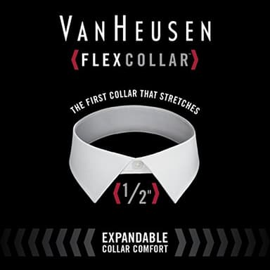 Van Heusen Men's Dress Shirt Regular Fit Flex Collar Stretch Solid Shirt, Grey Mist, 15" Neck 32"-33" Sleeve (Medium) - Image 5