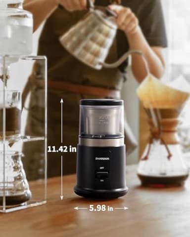 SHARDOR One Touch Coffee Grinder Electric, Spice, Herb, For Coffee Bean Spices and Seeds with 1 Removable Stainless Steel Bowl, Dry Grinder, Black - Image 6