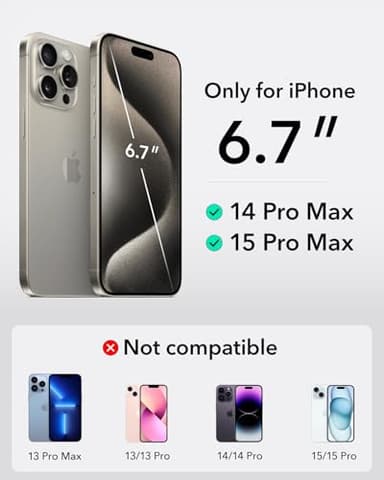 ESR Waterproof Phone Pouch for iPhone 15 Pro Max /14 Pro Max, Underwater Touch Sensitivity, IPX8 Floating Waterproof Cellphone Case with Lanyard, Dry Bag for Snorkeling, Black - Image 2