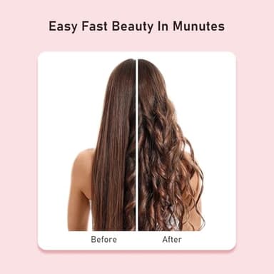 MESCOMB Rotating Curling Iron 1 Inch - Automatic Hair Curler Dual Voltage for All Hair Type, Fast & Effortless Auto Curling Wand with Fast Heating LCD Display 250°F-450°F for Lasting Beach Waves - Image 6