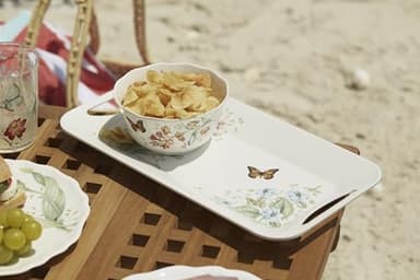 Lenox 855591 Butterfly Meadow Melamine Hors Doeuvres Tray, Lightweight Melamine Material - Image 8