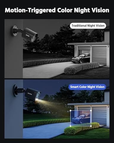 ANNKE 8CH H.265+ 3K Lite Wired Security Camera System with AI Human/Vehicle Detection, 4 x 1920TVL 2MP CCTV IP67 Cameras with Smart Dual Light for Outdoor Use, Color Night Vision, 1TB Hard Drive - Image 3