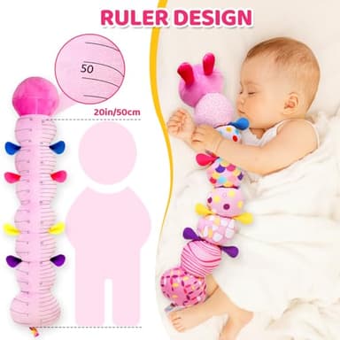 KMUYSL Baby Toys 0-6 6-12 Months, Sensory Music Animal Stuffed Toy for 0 1 2 3 4 5 6+ Months, Plush Toy with Crinkle and Rattles for Infant Newborn, Tummy Time Toys Gifts for 0-3-6-12 Month - Image 3