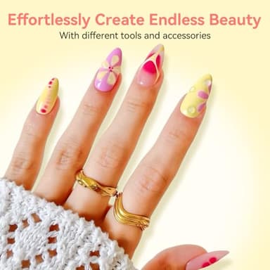 Makartt Clear Blooming Gel 15ml UV LED Soak Off Nail Art Polish for Spreading Effect Marble Nail Polish Gel Paint Nail Designs for DIY Color Flower Watercolor Magic Beauty Gift - Image 5