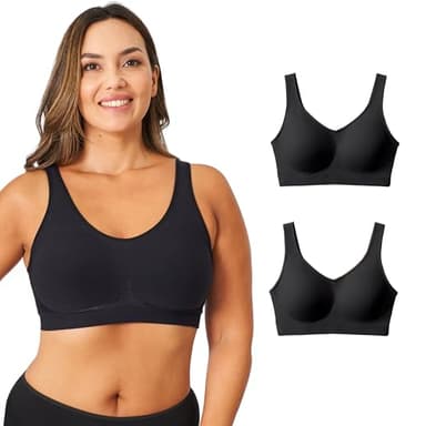 SHAPERMINT Bras for Women - Bras for Women no Underwire, Bralettes for Women with Support, Wireless Plus Size Bra - Image 1