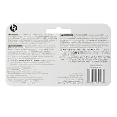 Amazon Basics 2-Pack CR2450 Lithium Coin Cell Battery, 3 Volt, Long Lasting Power, Mercury-Free, Child-Safe Package (Use Scissors to Open) - Image 5