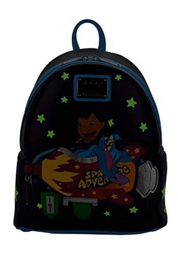 Loungefly Disney Lilo and Stitch Space Adventure Womens Double Strap Polyurethane Shoulder Bag Purse - Image 9