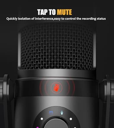MAONO Dynamic Microphone, USB/XLR Podcast PC Microphone with Software, EQ,Tap-to-Mute, Headphone Jack, Gain Knob & Volume Control, Studio Mic for Broadcast, Recording, Streaming & Gaming (PD400X) - Image 6