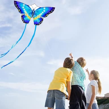 HONBO Butterfly Kites for Kids & Adults, Easy to Fly for Beginners, Each Kite with 300ft Line Handle,Beginner Kite for Kids Ages 4-8,Beach Kites for Outdoor Activities & Family Trip(Pink) - Image 6