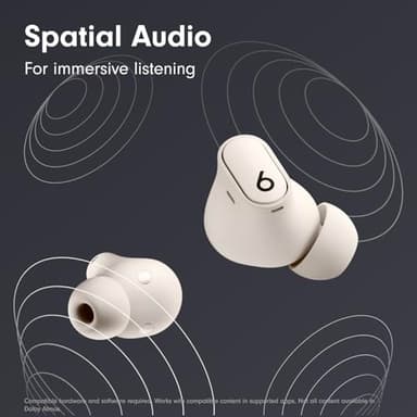 Beats Studio Buds + | True Wireless Noise Cancelling Earbuds, Enhanced Apple & Android Compatibility, Built-in Microphone, Sweat Resistant Bluetooth Headphones, Spatial Audio - Ivory - Image 4