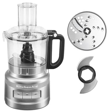 KitchenAid KFP0718CU 7-Cup Food Processor Chop, Puree, Shred and Slice - Contour Silver - Image 1