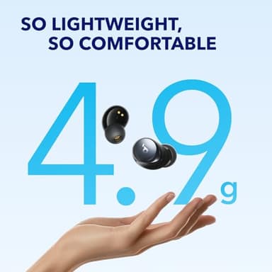 Soundcore by Anker Space A40 Adaptive Active Noise Cancelling Wireless Earbuds, Reduce Noise by Up to 98%, Ultra Long 50H Playtime, 10H Single Playtime, Hi-Res Sound, Comfortable Fit, Wireless Charge - Image 6