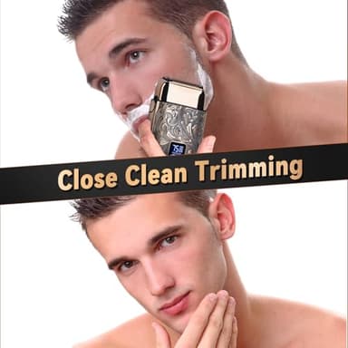 Ufree Close Shave Electric Foil Shavers for Men, 3-Speed Electric Razor, Bald Head Shavers, Face Shaving Beard Trimmer with LCD Display, Gifts for Men - Image 6