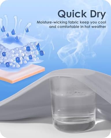 Boladeci Mens Rash Guard Long Sleeve Sun Protection Shirts Fishing Hoodies Swim Shirt UPF 50+ UV Protection Dry Fit Summer SPF Fishing Gear Gray XL - Image 5